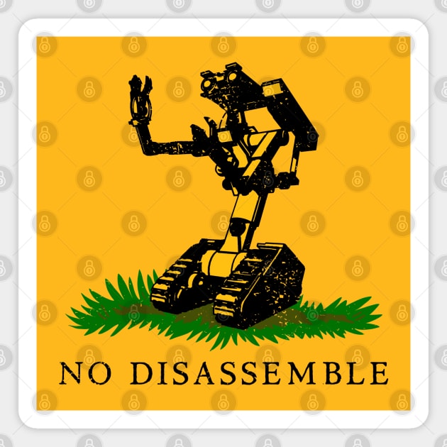 No Disassemble - distressed version Magnet by CCDesign